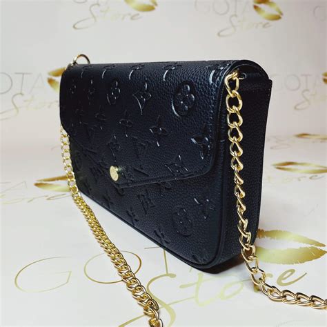 lv black purse small